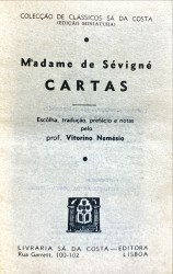 CARTAS. Escolha, tradução, prefácio e notas pelo Prof. Vitorino Nemésio